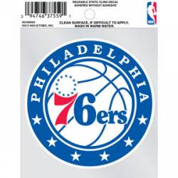 Philadelphia 76ers Logo - Static Cling