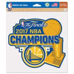 Golden State Warriors 2017 NBA Champions - 8x8 Full Color Die Cut Decal