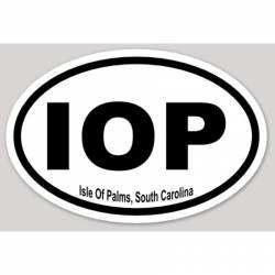 IOP Isle Of Palms South Carolina - Oval Sticker