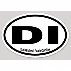 DI Daniel Island South Carolina - Oval Sticker
