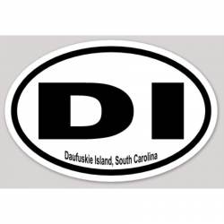 DI Daufuski Island South Carolina - Oval Sticker