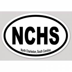 NCHS North Charleston South Carolina - Oval Sticker