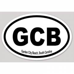 GCB Garden City Beach South Carolina - Oval Sticker