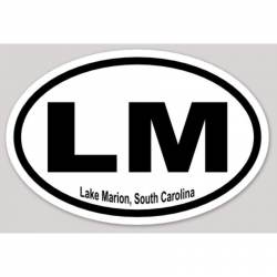 LM Lake Marion South Carolina - Oval Sticker