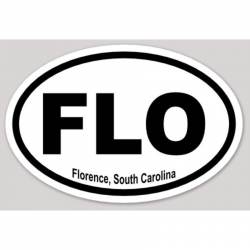 FLO Florence South Carolina - Oval Sticker