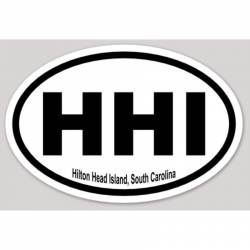 HHI Hilton Head Island South Carolina - Oval Sticker