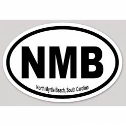 NMB North Myrtle Beach South Carolina - Oval Sticker