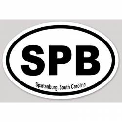 SPB Spartanburg South Carolina - Oval Sticker