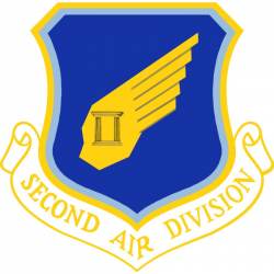 United States Air Force 2nd Air Division - Vinyl Sticker