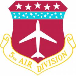 United States Air Force 5th Air Division - Vinyl Sticker