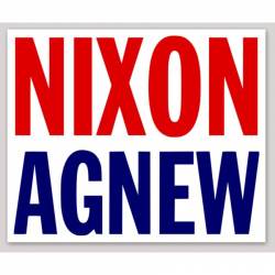 Richard Nixon Spiro Agnew Replica 1968 - Vinyl Sticker