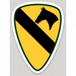 1st First Cavalry Division Shoulder Sleeve Insignia Shield Logo - Vinyl Sticker