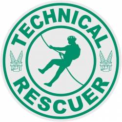 Technical Rescuer Green - Vinyl Sticker