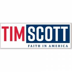 Tim Scott Faith In American For President 2024 - Bumper Sticker