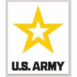 U.S. Army 2023 New Logo White - Vinyl Sticker