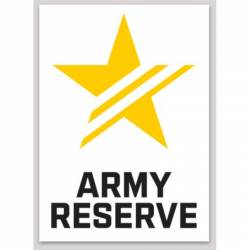U.S. Army Reserve 2023 New Logo White - Vinyl Sticker