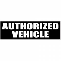 Authorized Vehicle - Bumper Sticker