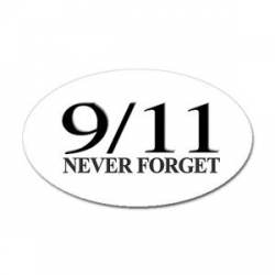 9-11 Never Forget - Oval Sticker
