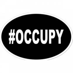 #Occupy - Oval Sticker