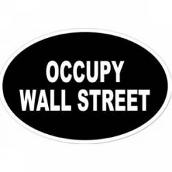 Occupy Wall Street - Oval Sticker