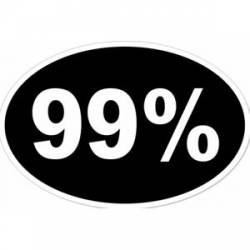 99% - Oval Sticker