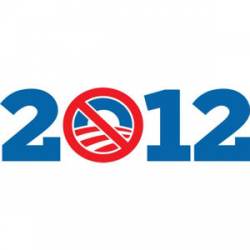 Anti Obama 2012 - White Bumper Sticker