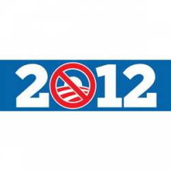 Anti Obama 2012 - Blue Bumper Sticker
