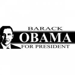 Barack Obama Black and White - Bumper Sticker
