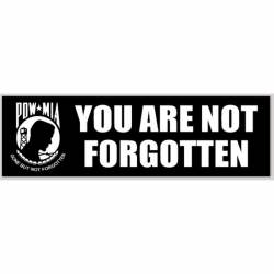POW/MIA You Are Not Forgotten - Bumper Sticker