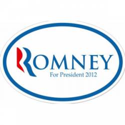 Romney For President 2012 - Oval Sticker