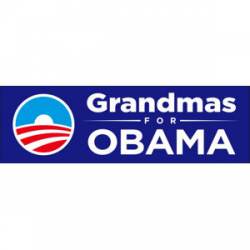 Grandmas For Obama - Bumper Sticker
