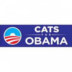Cats For Obama - Bumper Sticker