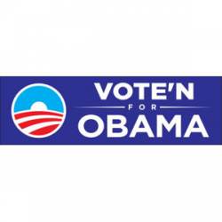 Vote'n For Obama - Bumper Sticker