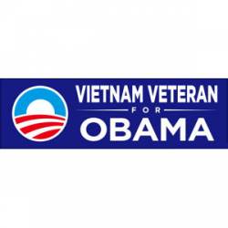 Vietnam Veteran For Obama - Bumper Sticker