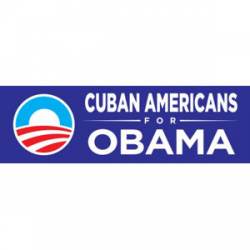 Cuban Americans For Obama - Bumper Sticker