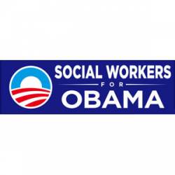 Social Workers For Obama - Bumper Sticker