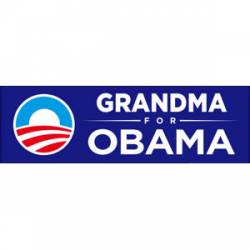 Grandma For Obama - Bumper Sticker