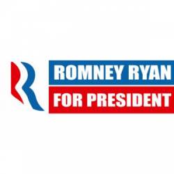 Romney Ryan For President Logo - Bumper Sticker
