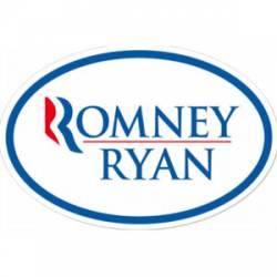 Mitt Romney Paul Ryan - Oval Sticker