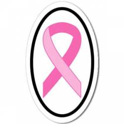 Breast Cancer Awareness - Oval Sticker
