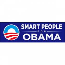 Smart People For Obama - Bumper Sticker
