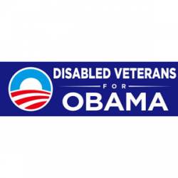 Disabled Veterans For Obama - Bumper Sticker