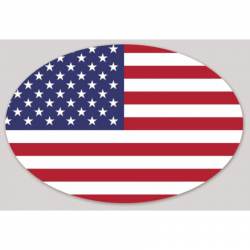 American Flag Oval - Vinyl Sticker