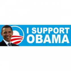 I Support Obama Photo - Bumper Sticker