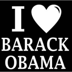 I Love Barack Obama - Window Decal
