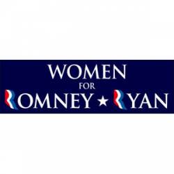 Women For Romney Ryan - Bumper Sticker