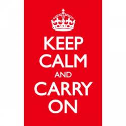Keep Calm And Carry On - Sticker