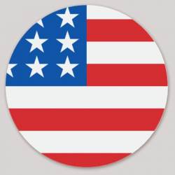 American Flag Circle - Vinyl Sticker