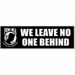 POW MIA We Leave No One Behind - Bumper Sticker