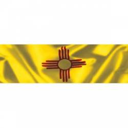 New Mexico Wavy Flag - Bumper Sticker